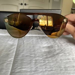 Versace gold reflective sunglasses